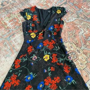 Goldie The Label Midi Floral black dress